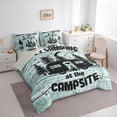 thumbnail image 2 of Erosebridal Kids Happy Camping RV Car Twin Bedding Sets 7-Piece,Vintage Rustic Cottage Bedding Comforter Set For Boys Girls Teens,Grey Reversible, 2 of 7