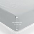 thumbnail image 6 of PiccoCasa Brushed Microfiber Fitted Sheet Queen Mattress Protector, 78"x60" Gray, 6 of 6