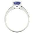 thumbnail image 4 of Clara Pucci 14K White Gold 2ct Tanzanite Solitaire Ring for Women, 4 of 7