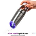 thumbnail image 4 of KSL Gravity Electric Salt and Pepper Grinder (Silver) - Battery Operated Auto Mill, Automatic Shaker with Light, 4 of 8