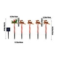 thumbnail image 3 of ZZkhGO Solar Christmas Lights Santa Sleigh, LED Outdoor Garden Decor, Warm Color Ground Lights for Patio Yard, 3 of 7