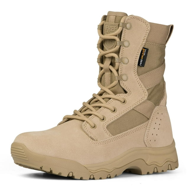 Botas Tácticas FREE SOLDIER Botas de Combate Livianas para Hombre
