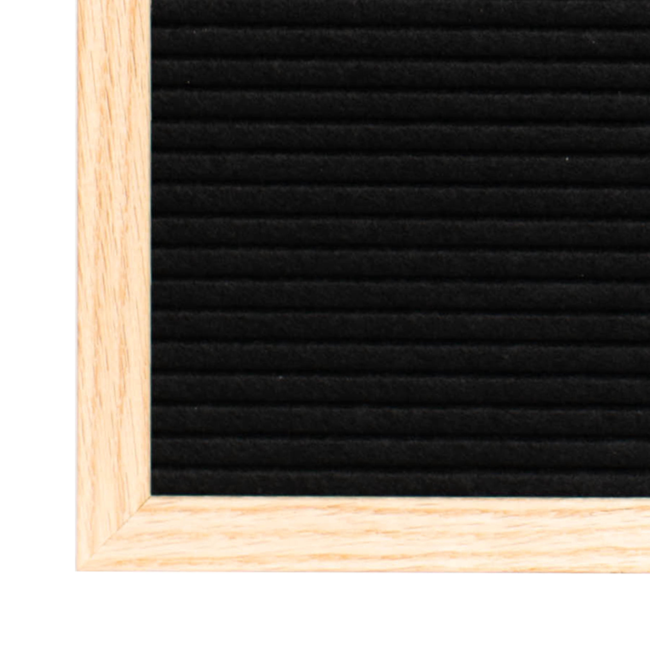 Stiles Felt Letter Board Set, Message Board with 440 Letters, Numbers, and Symbols for Celebrations, Baby Announcements, or Milestones, 12 by 16 Inches, Black
