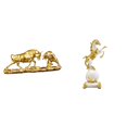 thumbnail image 1 of Figura De Toro Y Caballo, Colección De Estatuas Modernas, Estilo Chino, Feng Shui, Escultura Animal Para Escritorio, Mesa, Centro De Mesa, Sala De Estar, Dormitorio, Regalos, 1 of 8