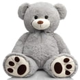 thumbnail image 1 of Peluche gigante con forma de oso de peluche HollyHome, 90 cm, gris, 1 of 9