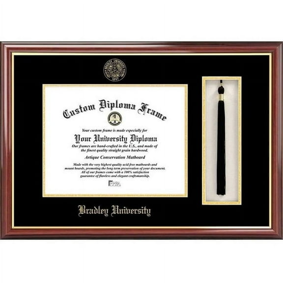 Bradley University 8.5" x 11" Tassel Box and Diploma Frame