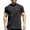 a-Black12431, variant on Mens T-Shirt Slim Fit Half High Neck Short Sleeve Tees Solid Color Distressed Hole Stretch Top For Streetwear Casual Daily Wear Trendy Top