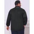 thumbnail image 3 of DARING DIVA Men's Big Tall Dress Shirts Long Sleeve Button Down Office Shirt 3XL Black, 3 of 7