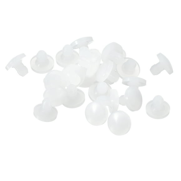 Unique Bargains 50pack Silicone Plugs, Rubber Round Snap in Locking Hole Plugs Waterproof Hole Plug for 2.5-3mm Hole, Translucent