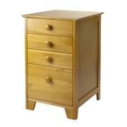 Angle View: Winsome Wood Studio Home Office File Cabinet, Honey Finish