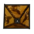 thumbnail image 4 of Meyda 152948 11.5 in. Square Howling Wolf Shade, Oil Rubbed Bronze & Ha, 4 of 4