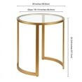 thumbnail image 3 of Evelyn&Zoe Mitera 20" Wide Round Side Table, Brass, 3 of 7