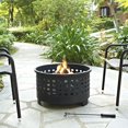 thumbnail image 5 of Crosley Hudson Basket Weave Firepit, Black, 5 of 6