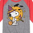 thumbnail image 3 of Peanuts - Snoopy Woodstock Witchcraft - Toddler & Youth Raglan Graphic T-Shirt, 3 of 7