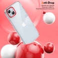 thumbnail image 5 of Ultra Slim Fit Phone Case for Apple iPhone 15, Crystal Clear Back Cover Anti-Scratch Shockproof Bumper Not-Yellowing Drop Protective Lightweight Case Cover for Women Men, Red, 5 of 7