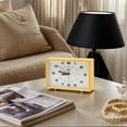thumbnail image 2 of REGALWOVEN Classic Mechanical Alarm Clock Analog Dial, Night Light, Durable Plastic Casing for Bedroom/Dorm Yellow 6.3"L x 1.8"W x 4.1"H, 2 of 6