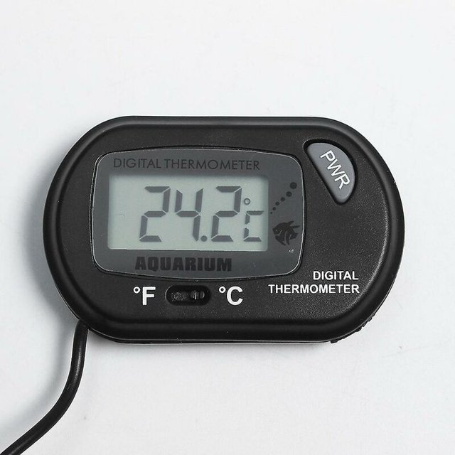 Termómetro digital para acuario Temperatura del terrario del agua del tanque de peces con ventosa y seguro para el agua de la tortuga Pro-Bie esquí esquí Gafas de esquí