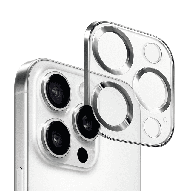 Mica de Cámara Cristal Deluxe 2mm para iPhone 16 Pro / 16 Pro Max – Protección Vidrio Templado Titanio, Alta Claridad y Ajuste Perfecto