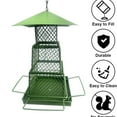 thumbnail image 3 of Bird Feeder for Outdoors,Window Bird Feeder,Wild Bird Feeders for Outside Hanging - 3-Fold Square,Heavy Duty Metal Squirrel Proof Bird Feeders,Retractable Hanging Bird Feeder for Garden Yard, 3 of 9