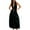Black, variant on SRZYMJ Women Long Skirt 2 Pieces Set Hollow Out Eyelet Lace Tie Front Vest and Skirt 2PCS Outfits Vintage Solid Color Set