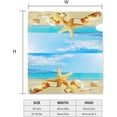 thumbnail image 5 of Summer Beach Ocean Starfish Shells Mailbox Cover Magnetic Mailbox Wraps Post Box Cover Décor 21x18 in, 5 of 6