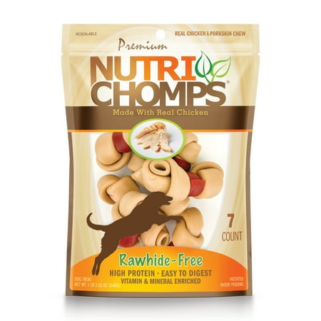 UPC: 0015958988072 | NutriChomps Dog Chews 4-inch Knots Easy to Digest Rawhide-Free Dog Treats 7 Count Real Chicken