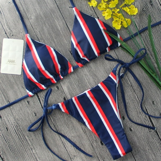 Hot! Padded Bra Bikini Set Swimsuit Women Bandage Push-up Triangle Swimwear  Bathing 2018 