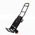 Flylapdo Foldable Hand Cart 4Wheel Trolley Cart Luggage Moving Hand