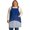 Blue, variant on Half Sun Kitchen Aprons for Women with 2 Pockets, 35"x47" Boho Minimalist Radiant Lines Red Background CrossBack Adjustable Straps Cooking Aprons, Bib Apron for Baking Gardening