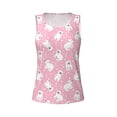 thumbnail image 4 of Lsque Pink Cartoon Bear Printed Workout Tank Tops for Women, Athletic Sports Tank Tops, Compression Sleeveless Dry Fit Shirts,Sleeveless Yoga Shirt-Small, 4 of 9