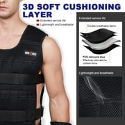 LEKÄRO Adjustable 44lb Weighted Training Vest, Weight Vest with Weights, Ankle, Wrist, Weight Vest for Gym, Pull-Ups to Increase Weight Workout