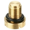 thumbnail image 2 of 2X 17111712788 Radiator Overflow Coolant Expansion Tank Bleeder Screw Gold for E36 E39 E46 Etc., 2 of 4