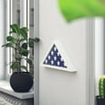 thumbnail image 4 of Emma + Oliver Rustic White Wood Military Flag Shadow Box for 9.5' x 5' American Veteran Burial Flag - Wall Mount or Freestanding, 4 of 11