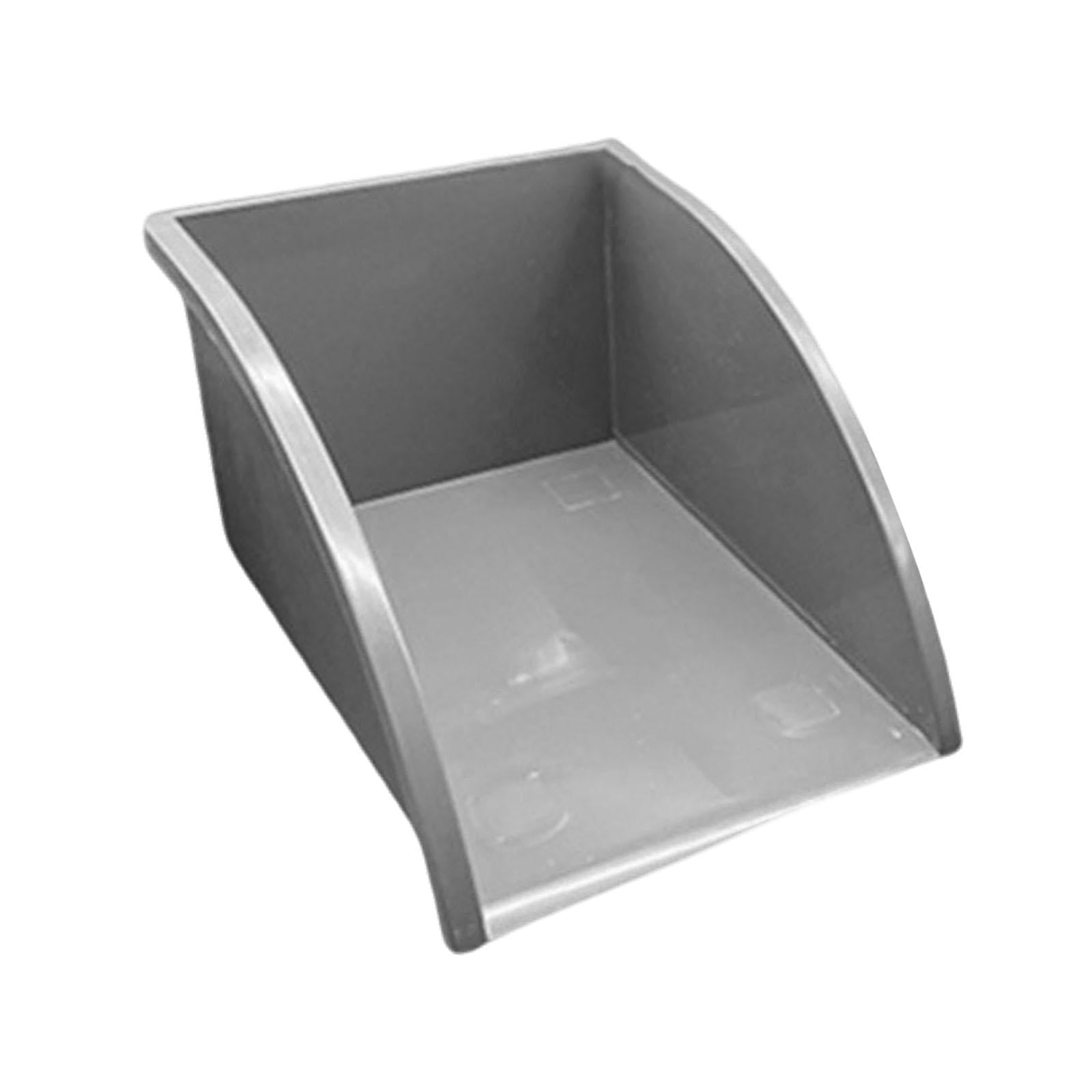 Gutter Downspout Extension Rainwater Collector Water Dustpan Gray PVC Material for Backyard Landscape Barrels