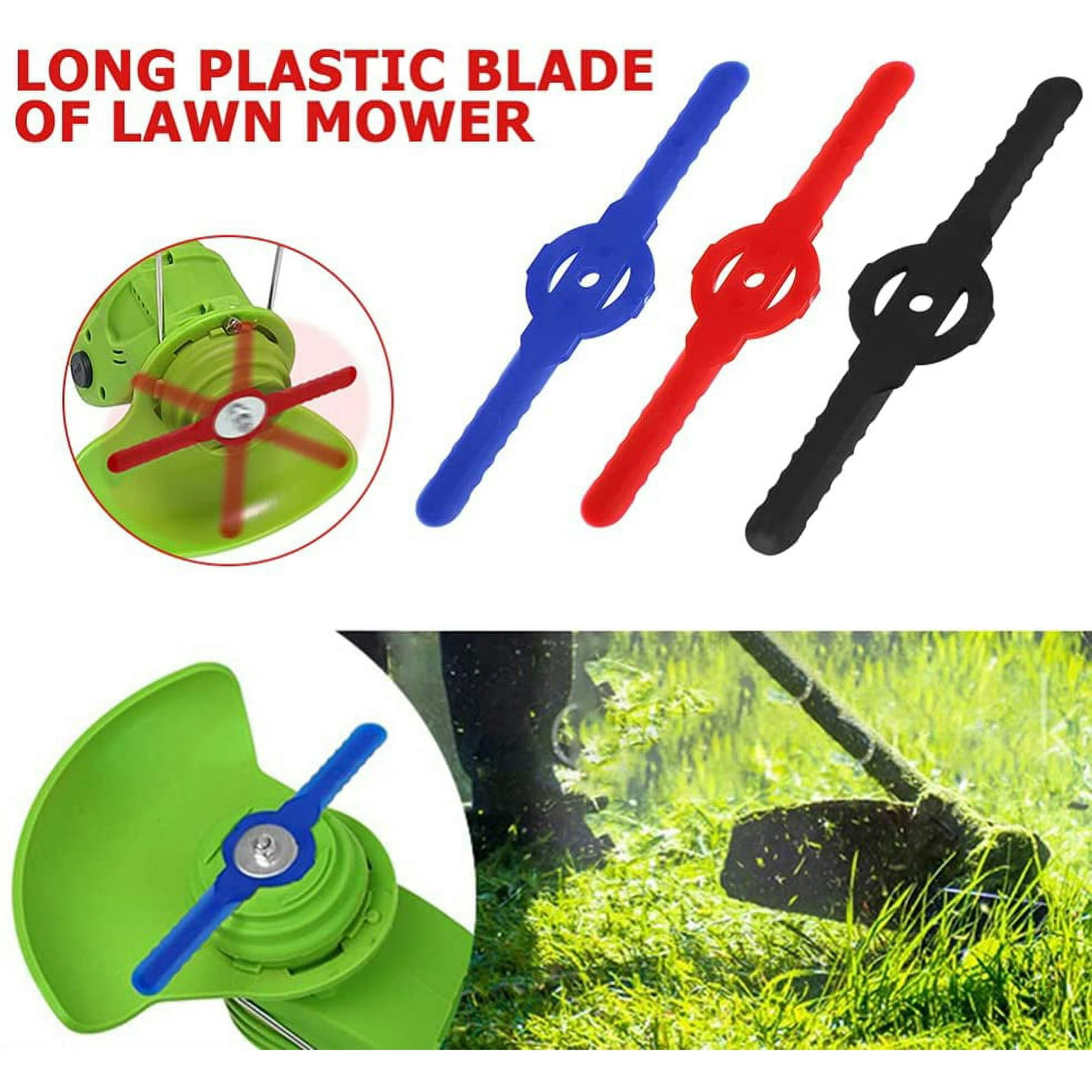 Plastic mower blades best sale