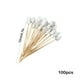 thumbnail image 3 of Palillos de bambú desechables para fruta navideños | Diseño de árbol de copos de nieve blancos | Palitos de madera ecológicos para decorar frutas navideñas | Decoración de mesa para aperitivos,, 3 of 6