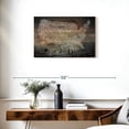thumbnail image 3 of Elephant Stock Wooden United States Wall Art - Horizontal Canvas Wall Art - Living Room Wall Decor - Map Canvas - Gray And Brown Decor - 30" x 20", 3 of 8