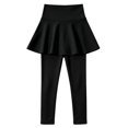 thumbnail image 4 of Girls Tennis Skirt with Leggings 2 in 1 High Waisted Flowy Athletic Skirted Legging Kids Dance Tights, 4 of 5