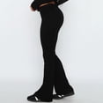 thumbnail image 5 of Pantalones de campana para mujer Leggings casuales con corte de bota Pantalones de chándal ajustados Ygjytge Negro T M para Mujer, 5 of 5