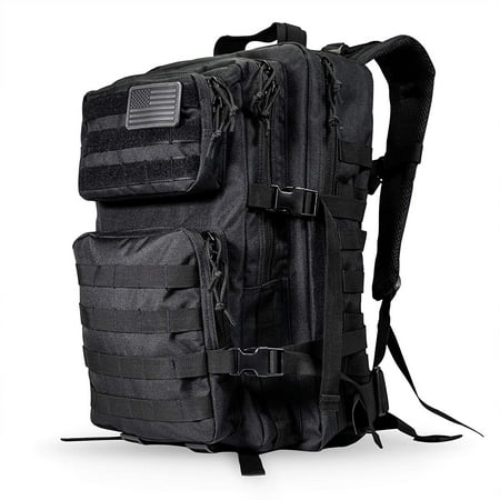 LIVABIT Tactical EDC 3 Day Assault Bug Out Bag Backpack Rucksack Carrier Hiking Camping Mountain Climbing 900D Midnight