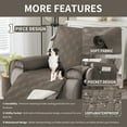 thumbnail image 5 of Lavish Cover 100% Waterproof Recliner Chair Cover, 1 Piece Non-Slip Recliner Chair Slipcovers, Washable Furniture Protector with Pockets & Elastic Straps for Kids Pets, 28 inch, Gray Brown, 5 of 9
