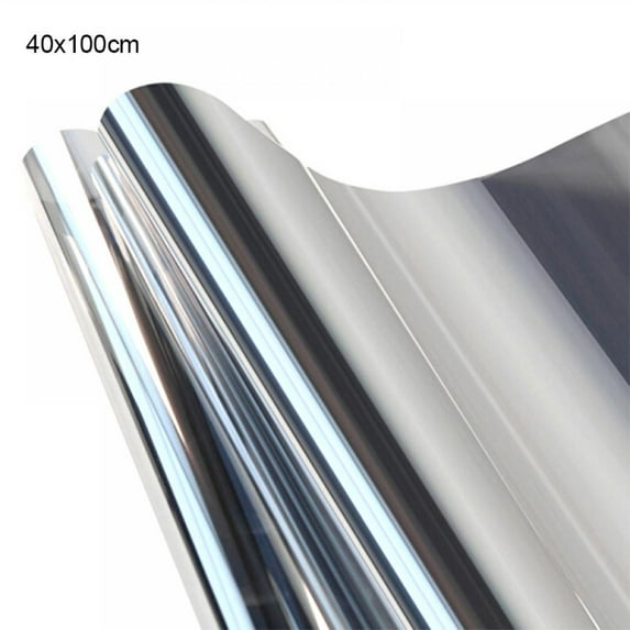 1M Window Glass Film Sticker Privacy Reflective Film Silver Anti-UV Sticker