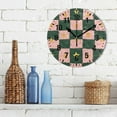 thumbnail image 3 of Yayeee 10" Wall Clock Battery Operated Quartz Round Silent Non-Ticking Home Decor, Pink Abstract, 3 of 6