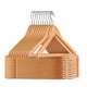 thumbnail image 1 of Ganchos de Madera Premium, Set de 30, con Gancho Giratorio 360° en Acero Inoxidable, Barra Antideslizante, Ideal para Ropa Pesada, 1 of 9