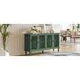 thumbnail image 6 of Living Room Cabinets 60" Antique Buffet Cabinet with Floral Carvings with Solid Wood Legs&Antique Brass Handles&Adjustable Shelves, TV Stand for 65''+ TV, Sideboard for Living Room,Dining Room(Antiqu, 6 of 16
