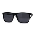 thumbnail image 1 of Polarized Elegant Chic Fashion Luxury Sport Horn Rim Sunglasses Matte Black, 1 of 4