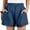 Navy, variant on Bzhegqhd Womens Solid Color Fashion Comfy Drawstring Casual Elastic Waist Pocket Loose Shorts Pants