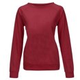 thumbnail image 2 of Gerichy Womens Casual Long Sleeve Sweatshirt Crew Neck Cute Pullover Solid Color Loose Fit Tops Long Sleeve Color Print Hoodies for Women Long Sleeve Shirts for Women, 2 of 3