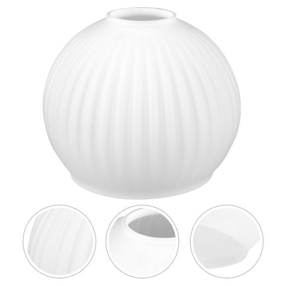WEAVILUX Small Glass Lamp Shade Retro Lampshade Fixture for Interior Designers 1Pack