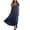 01 Dark Blue, variant on Fewfanhot Summer Dresses for Women Sleeveless Crewneck Maxi Long Vest Shift Dress with Pockets